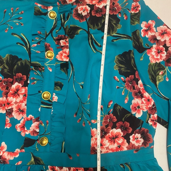 Eloquii Floral Ruffle Fit and Flare Plus Size Dress size 14 - Picture 5 of 12